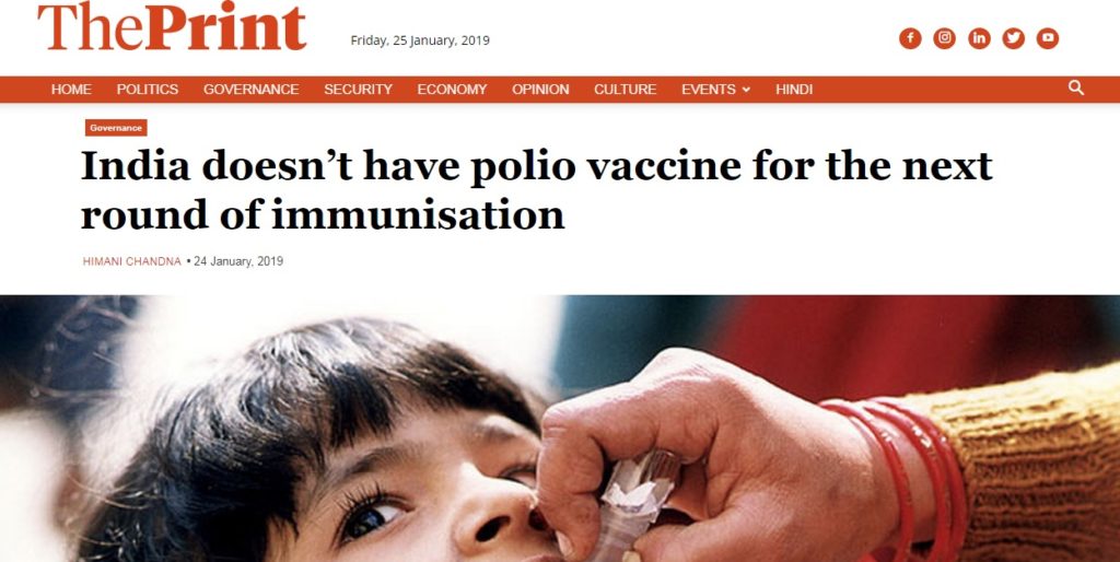 Is vaccine shortage behind delay in nation-wide Pulse Polio programme